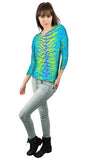 Tiger Leopard Skin Blue Purple Green