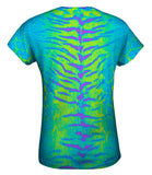 Tiger Leopard Skin Blue Purple Green