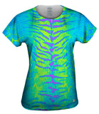 Tiger Leopard Skin Blue Purple Green