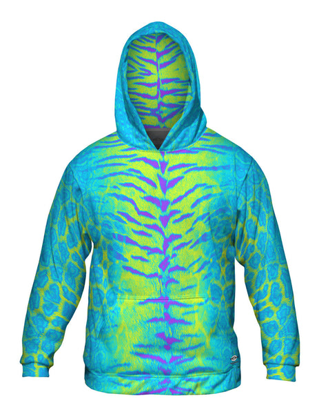 Tiger Leopard Skin Blue Purple Green&nbsp;Mens Hoodie Sweater