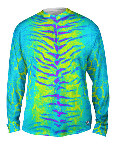 Tiger Leopard Skin Blue Purple Green