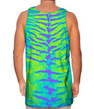 Tiger Leopard Skin Blue Purple Green