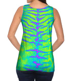 Tiger Leopard Skin Blue Purple Green