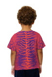 Kids Tiger Leopard Skin Orange Purple
