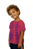 Kids Tiger Leopard Skin Orange Purple