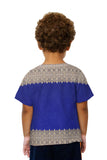 Kids Elegant Border Glowing Navy