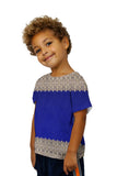 Kids Elegant Border Glowing Navy