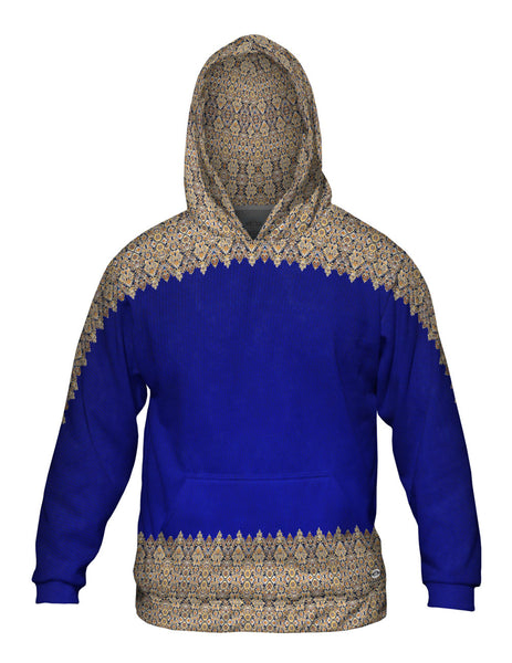 Elegant Border Glowing Navy&nbsp;Mens Hoodie Sweater