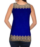 Elegant Border Glowing Navy