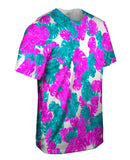 Tropical Leaves Pink Foliage Pattern