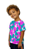 Kids Tropical Leaves Pink Foliage Pattern