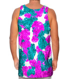 Tropical Leaves Pink Foliage Pattern