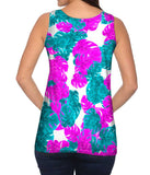Tropical Leaves Pink Foliage Pattern