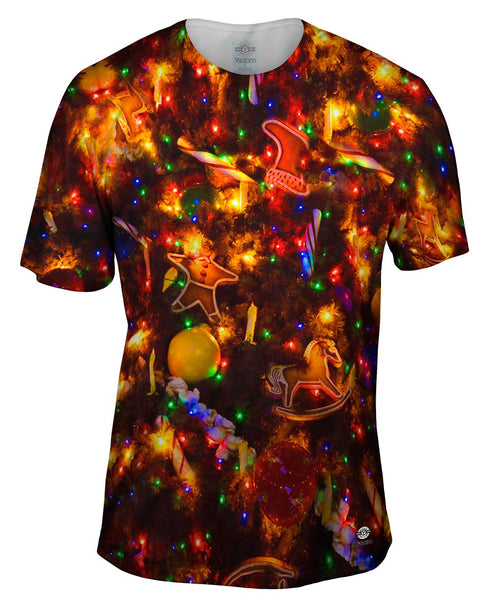 Christmas Lights In The Dark Mens T-Shirt