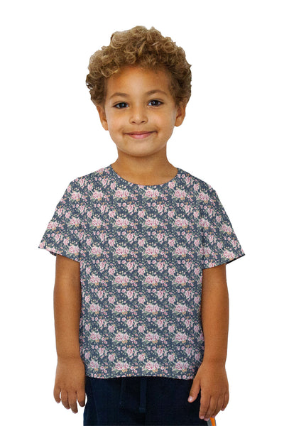 Kids Hipster Flowers Pattern Kids T-Shirt