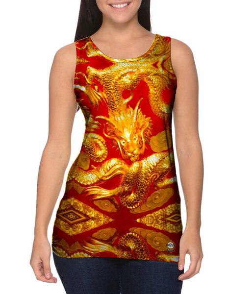 Dancing Gold Dragon&nbsp;Womens Tank Top