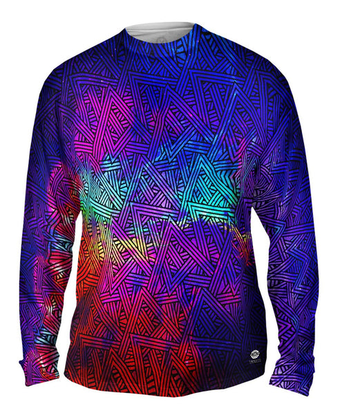 Hipster Me Wilding Triangles Mens Long Sleeve
