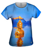 Golden Peaks Buddha And Mount Everest