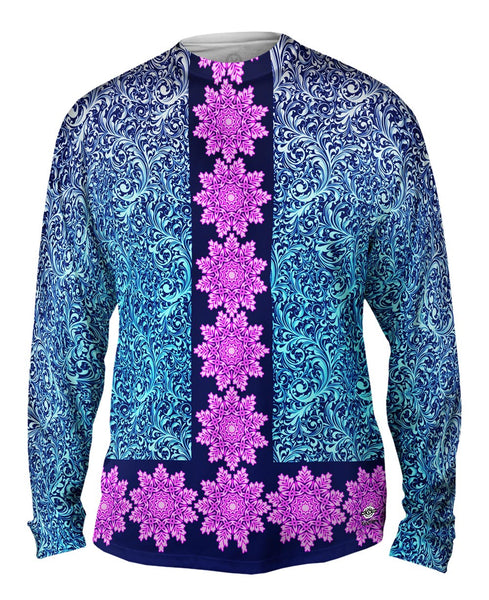Swirly Flower Parade Mens Long Sleeve