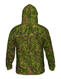 Autumn Me Green Leaf Swirls Pattern