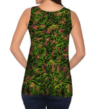 Autumn Me Green Leaf Swirls Pattern