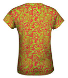 Autumn Me Pink Leaf Swirls Pattern