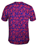 Leaf A Go Go Pink Navy Pattern