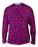 Leaf A Go Go Pink Navy Pattern