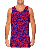 Leaf A Go Go Pink Navy Pattern