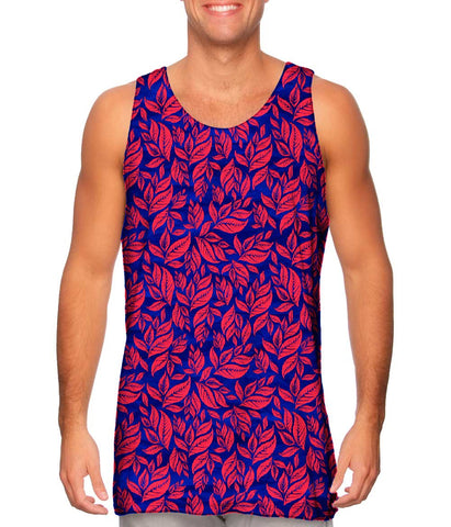 Leaf A Go Go Pink Navy Pattern