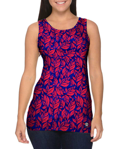 Leaf A Go Go Pink Navy Pattern