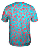 Beach Day Seahorse Coral Pattern