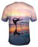 Dancer On The Sunset Beach
