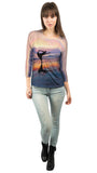 Dancer On The Sunset Beach