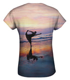 Dancer On The Sunset Beach