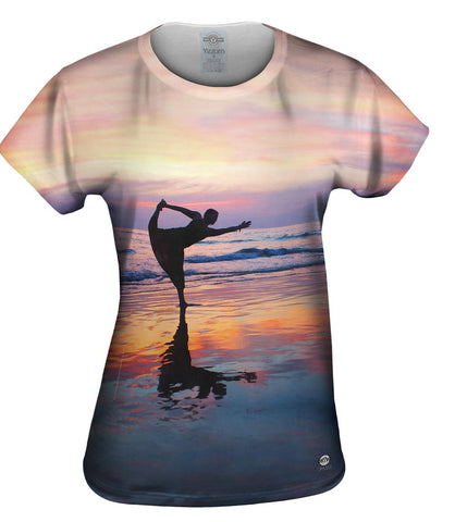 Dancer On The Sunset Beach