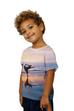 Kids Dancer On The Sunset Beach