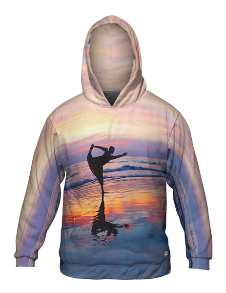Dancer On The Sunset Beach Mens Hoodie Sweater