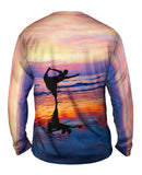 Dancer On The Sunset Beach