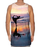 Dancer On The Sunset Beach