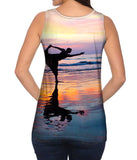 Dancer On The Sunset Beach
