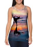 Dancer On The Sunset Beach
