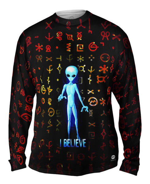 Ufo I Believe Mens Long Sleeve