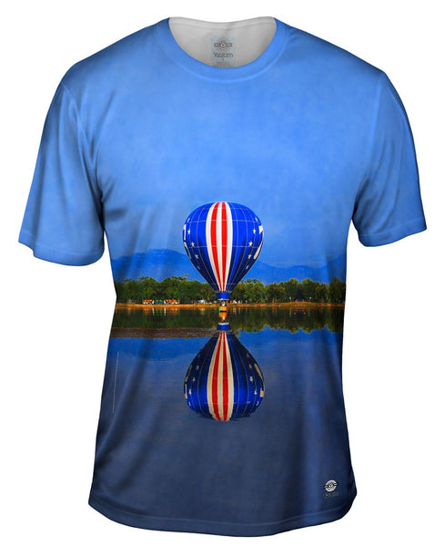 Lets Float Away Hot Air Balloon Mens T-Shirt