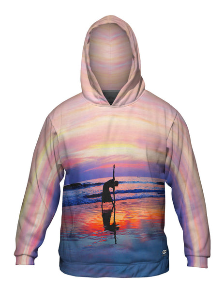 Light Yoga At Sunset&nbsp;Mens Hoodie Sweater