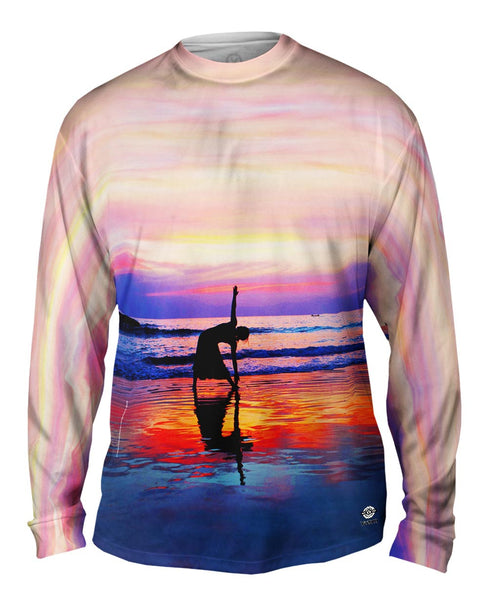 Light Yoga At Sunset Mens Long Sleeve