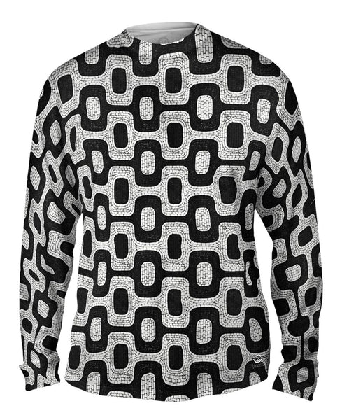 Brazil Tiles Ipanema Beach Mens Long Sleeve