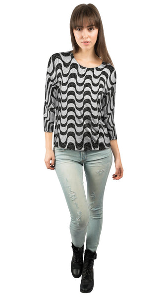 Brazil Tiles Copacabana Beach&nbsp;Womens 3/4 Sleeve