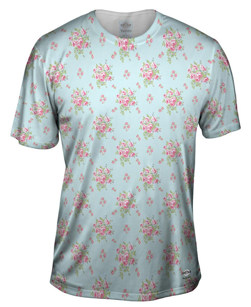 Rose Hipster Passion Pattern Mens T-Shirt