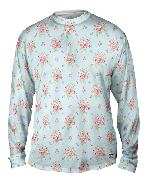 Rose Hipster Passion Pattern Mens Long Sleeve